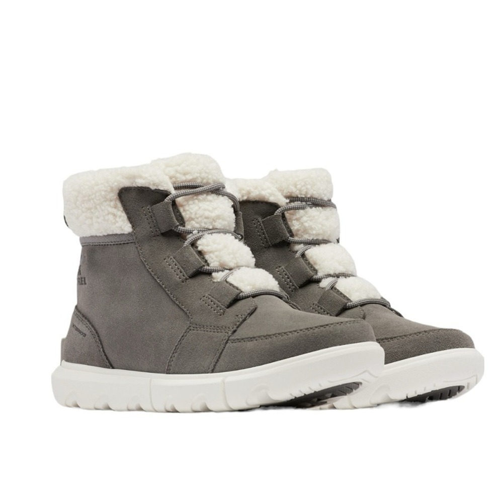 Sorel Women's Waterproof Winter Boots Grey Faux Fur‎ Lined Size 5.5